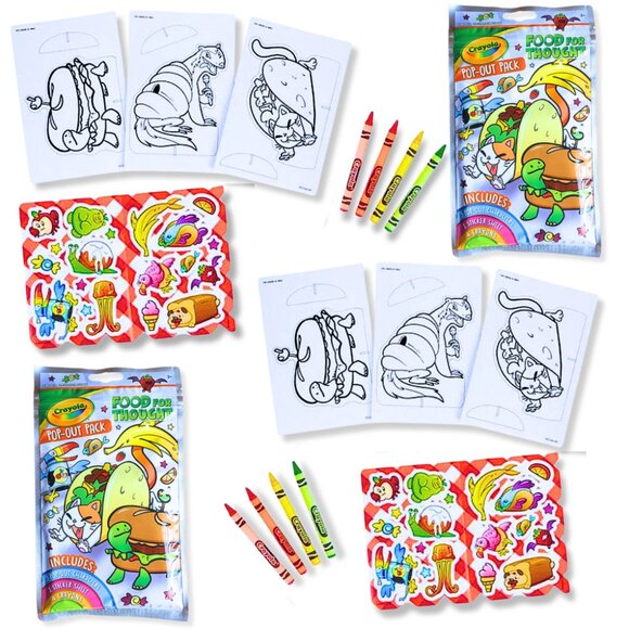 Crayola Kids Craft Activity Kit 2pk Travel Party Favors Mess Free Holiday Gift - Picture 3 of 4
